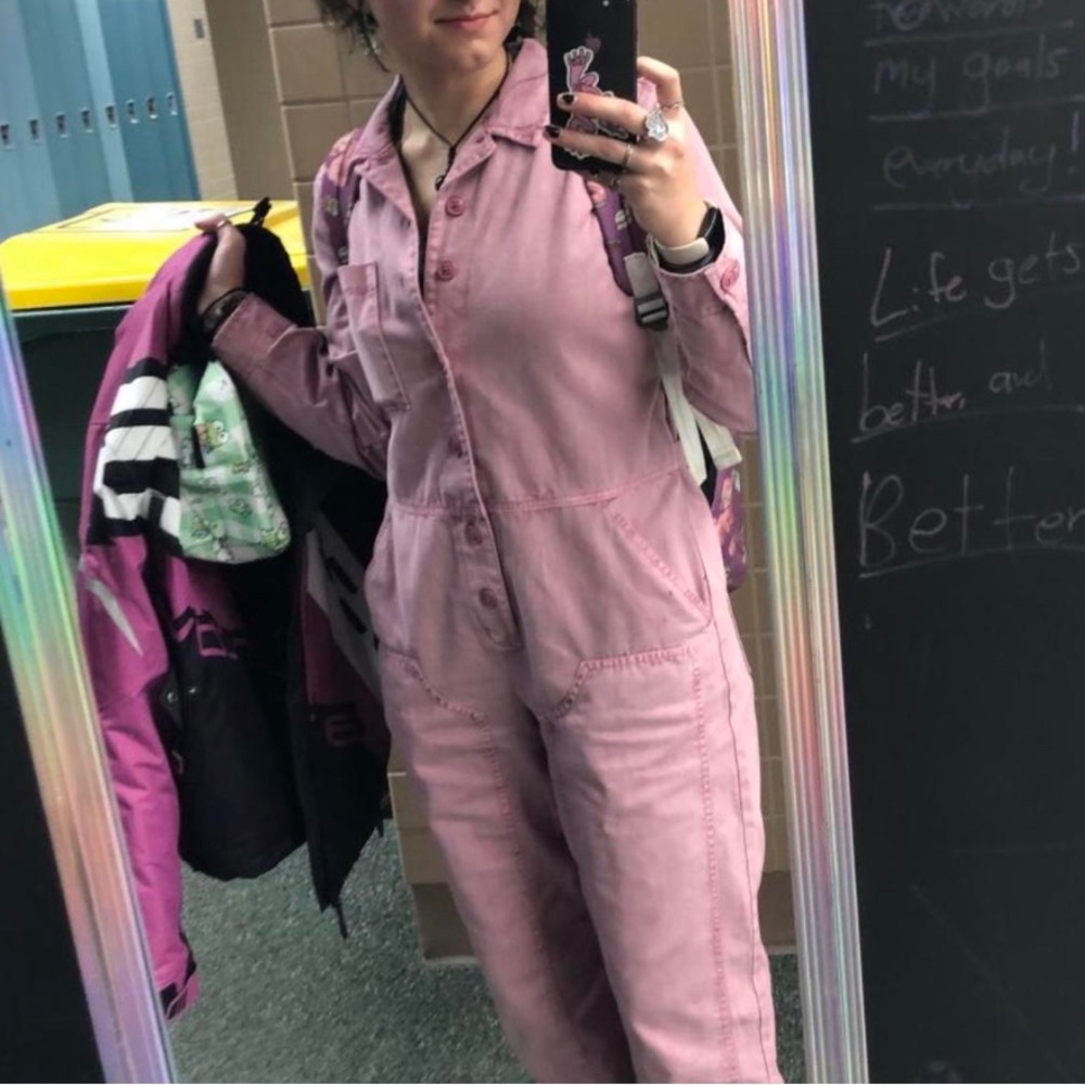 Universal Thread pink utility jumpsuit size 4